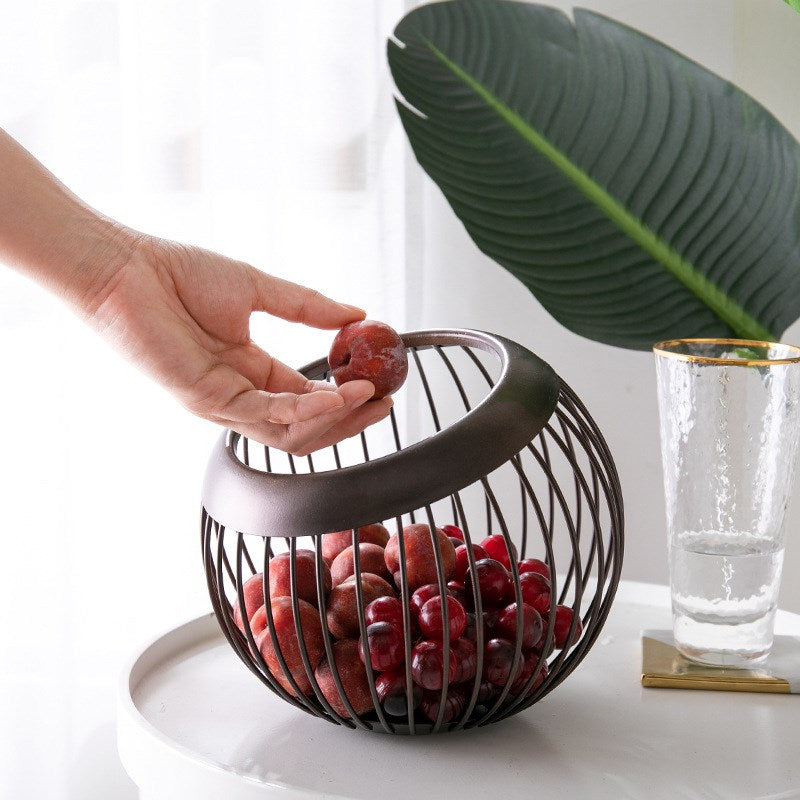 Iron Fruit Plate Drain Basket (Nordic Style)