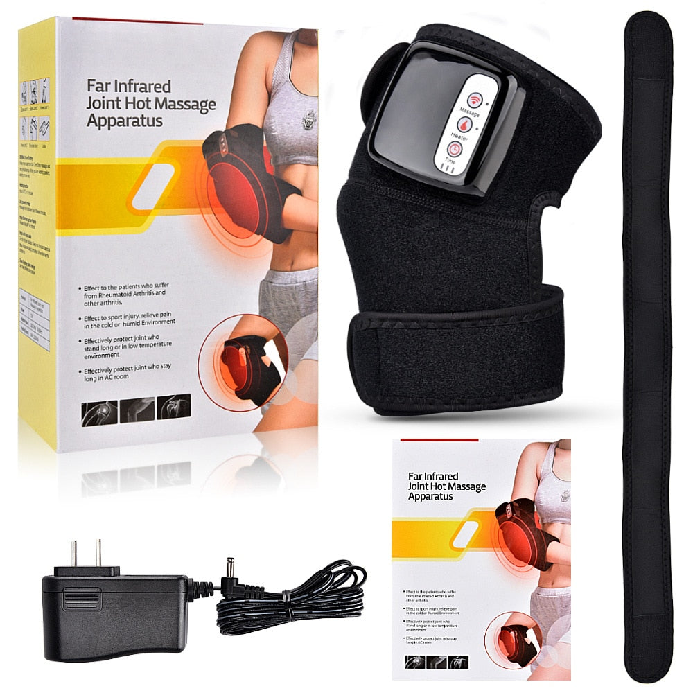 Electric Knee Massager Heating Therapy Vibration Brace