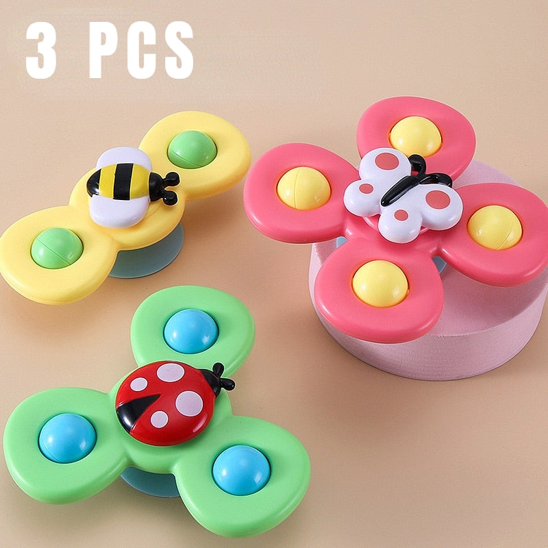 Baby Bath Toys Funny Bathing Sucker Spinner Suction Cup