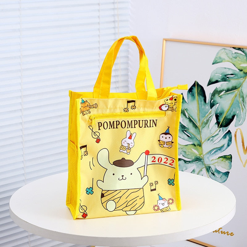 Kawaii Cartoon Sanrios Canvas Shopping Bag