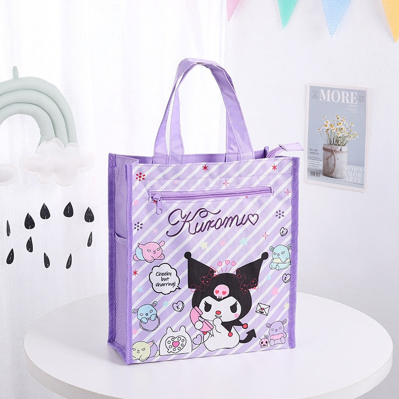 Kawaii Cartoon Sanrios Canvas Shopping Bag