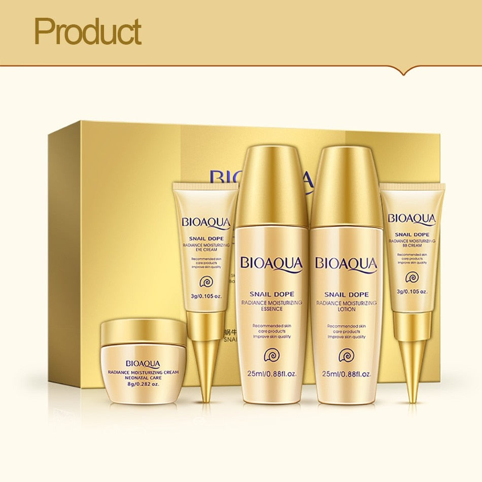 Bioaqua Collagen Gold Eye and Lip Mask Set for Moisturizing