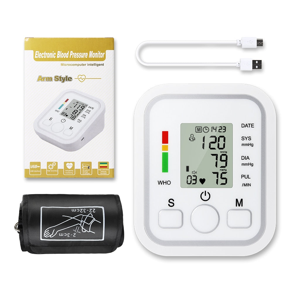 Arm Automatic Digital Blood Pressure Monitor Home