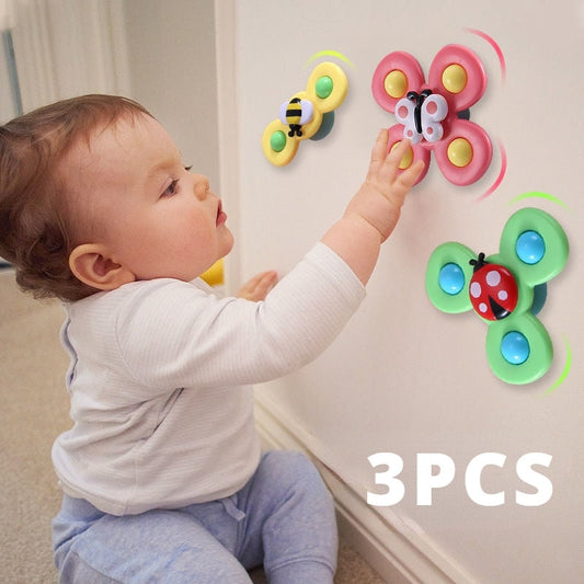Baby Bath Toys Funny Bathing Sucker Spinner Suction Cup