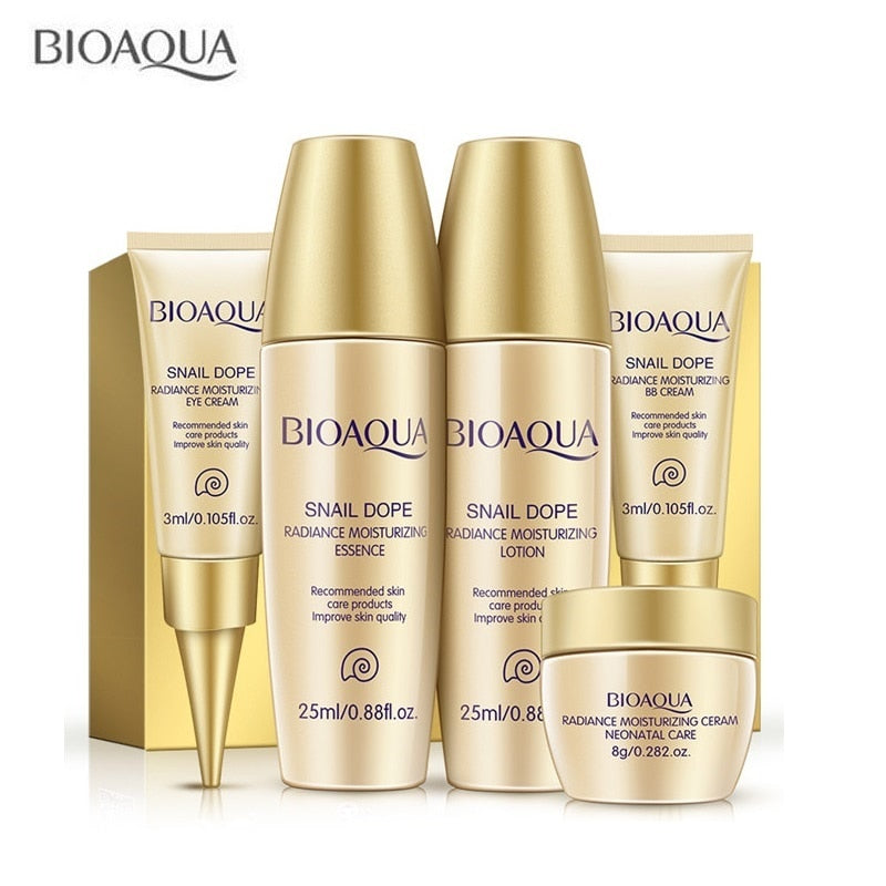 Bioaqua Collagen Gold Eye and Lip Mask Set for Moisturizing